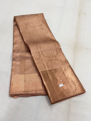 LITE COPPER  COLOUR COMBITION PURE KANCHI SILK SAREE