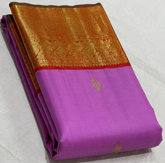 PINK/RED COMBITION PURE KANCHI SILK SAREE