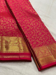 RANI PINK COMBITION PURE KANCHI SILK SAREE