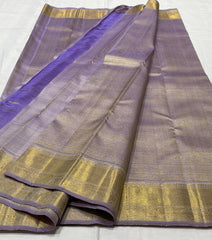 Dark Blue And Gold Saree