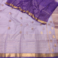 LAVENDER/VOILET  ZARI KOTA SAREE