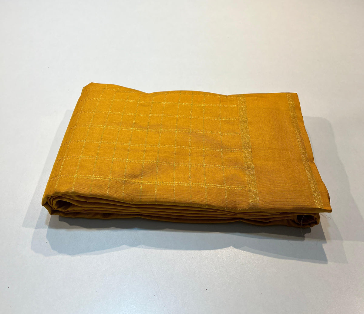 MUSTARD YELLOW  COLOUR  ZARI BORDER COMBITION PURE KANCHI SILK SAREE