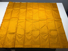 MUSTARD YELLOW  COLOUR  ZARI BORDER COMBITION PURE KANCHI SILK SAREE