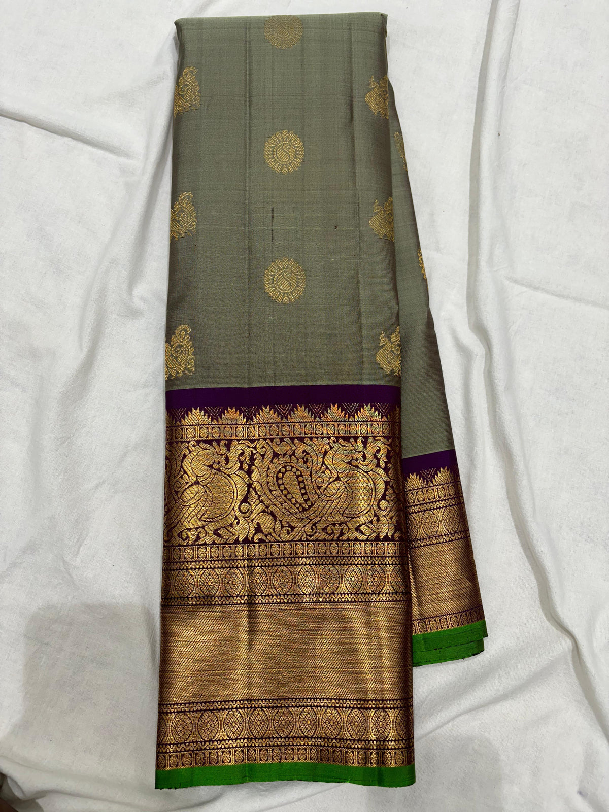 GREY/PURPLE  GADWAL KANCHI  PATTU SAREE