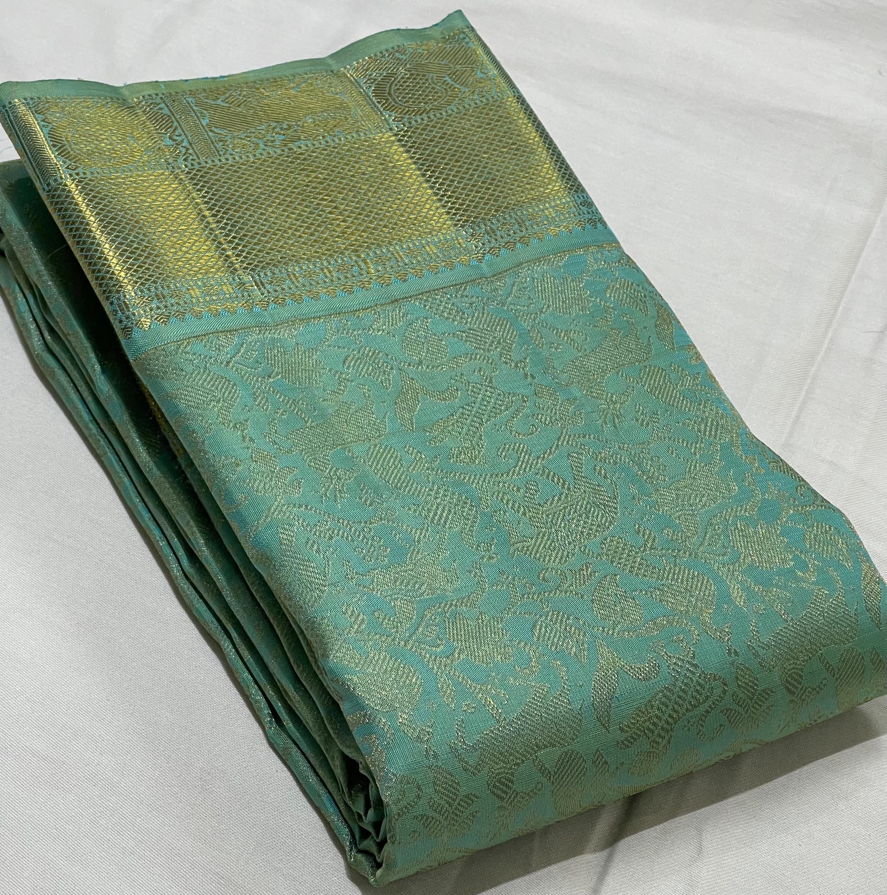 LITE BLUE COLOUR ZARI COMBINITION PURE SILK SAREES