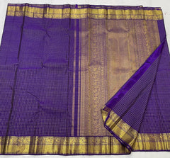 VOILET COLOUR ZARI COMBINITION PURE SILK SAREES