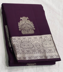 WINE COLOUR ZARI COMBINITION PURE SILK SAREES