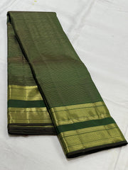 GREEN\GOLD COLOUR COMBINITION  KANCHI SILK SAREE