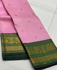 PINK\GREEN BORDER SAREE