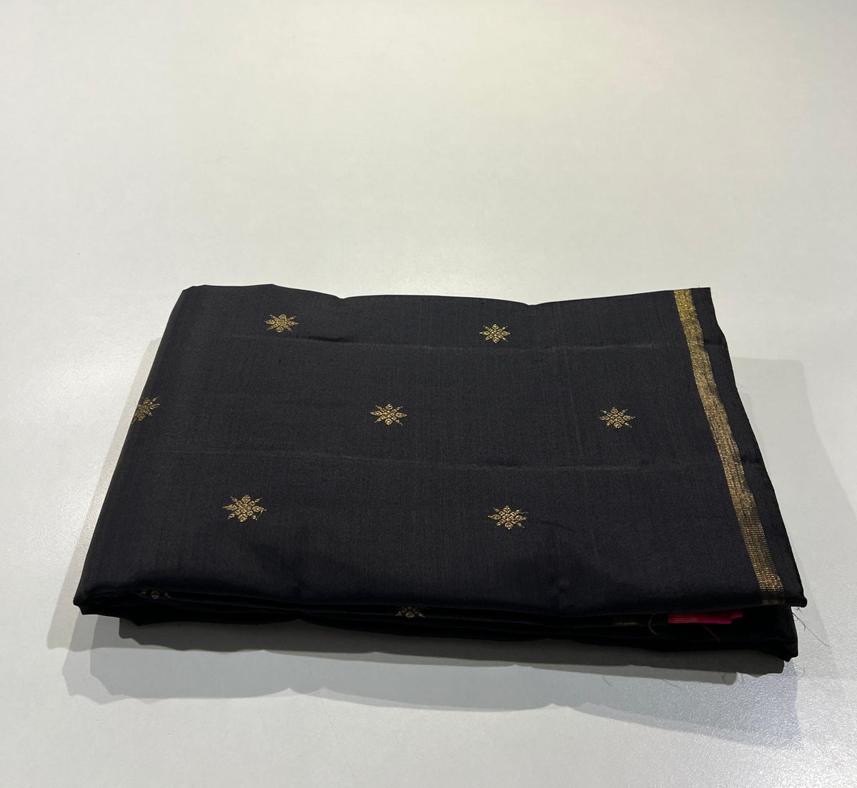 BLACK&PINK COLOUR COMBITION KANCHIPURAM SILK SAREE