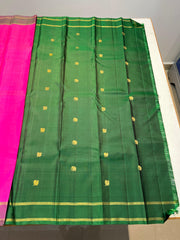 PINK & GREEN ZARI KOTA KANCHIPURAM SILK SAREE