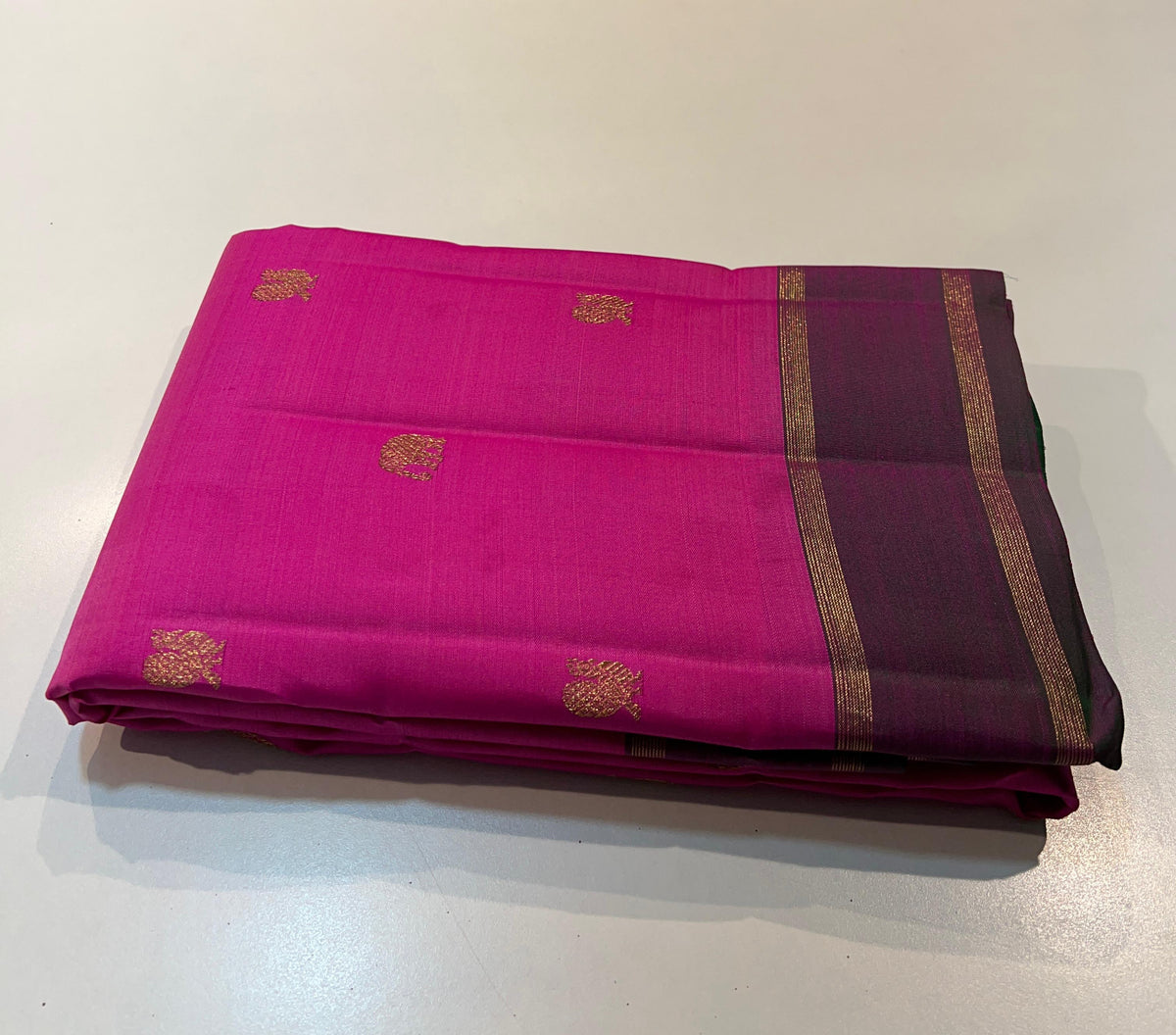 PINK & GREEN ZARI KOTA KANCHIPURAM SILK SAREE