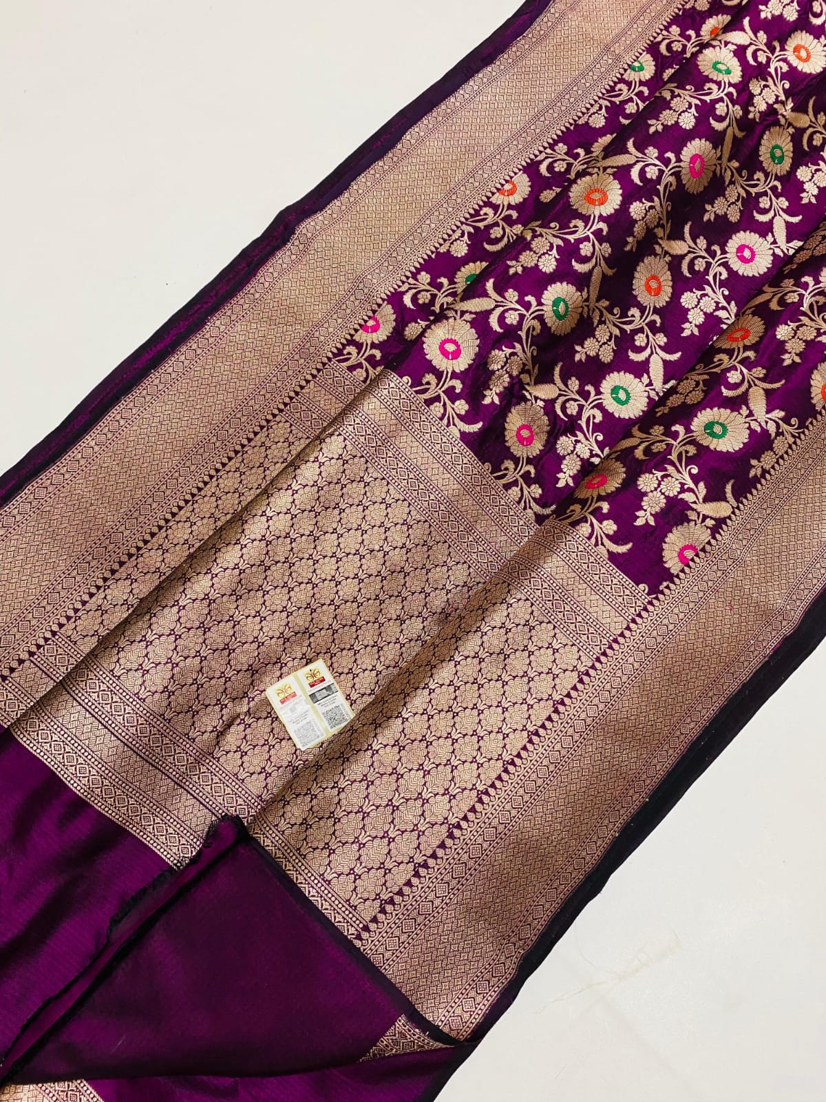 PURPLE COLOUR BANARASI SAREES