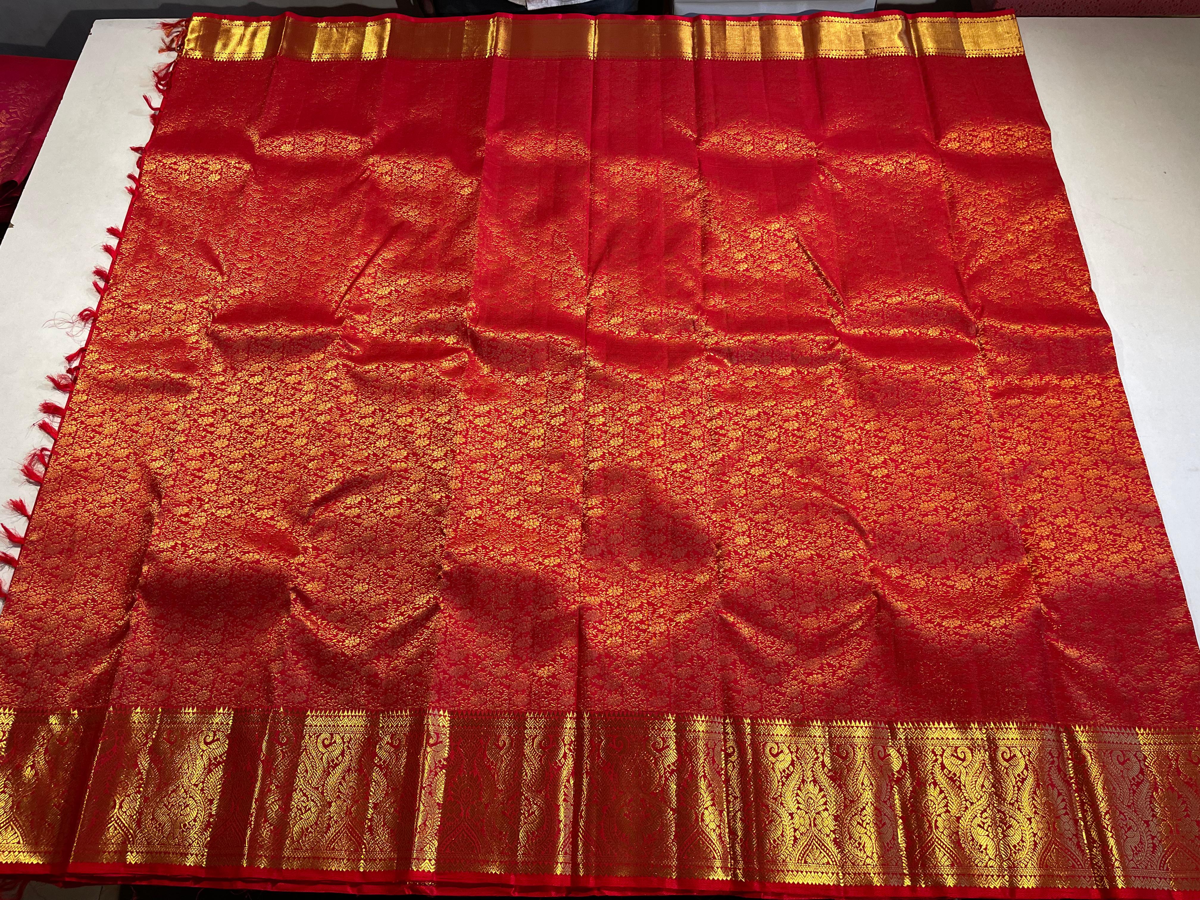 RED BRIDAL KANCHI SAREES