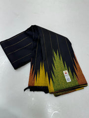 BLACK TEMPLE BOARDER SAREE