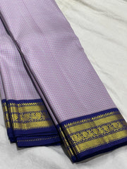 VIOLET / BLUE SILK SAREE