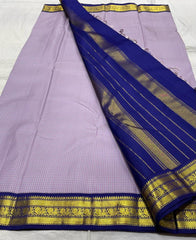 VIOLET / BLUE SILK SAREE