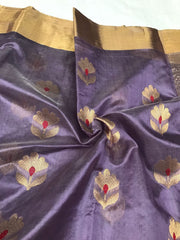 VIOLET CHANDERI SAREE