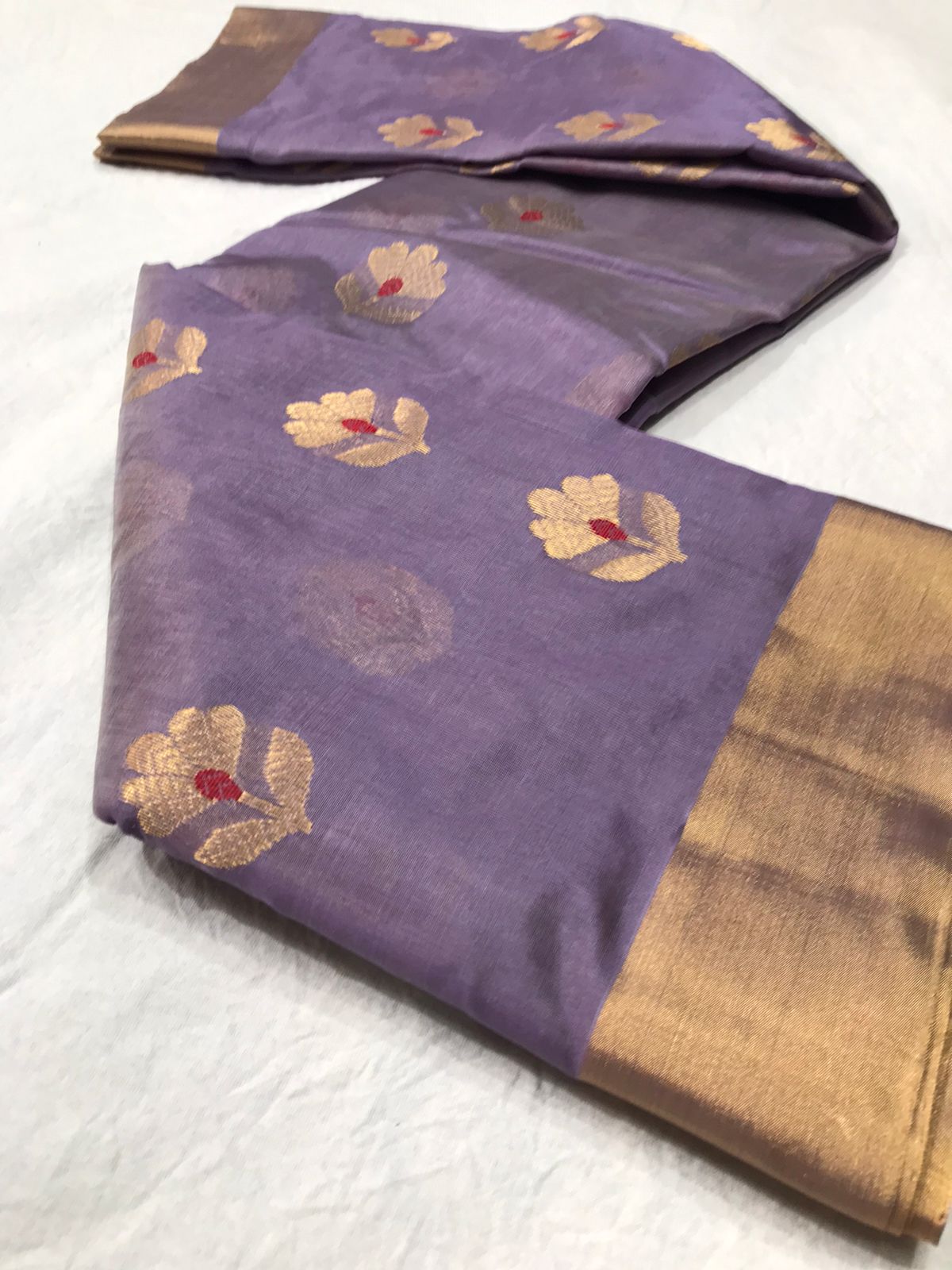 VIOLET CHANDERI SAREE