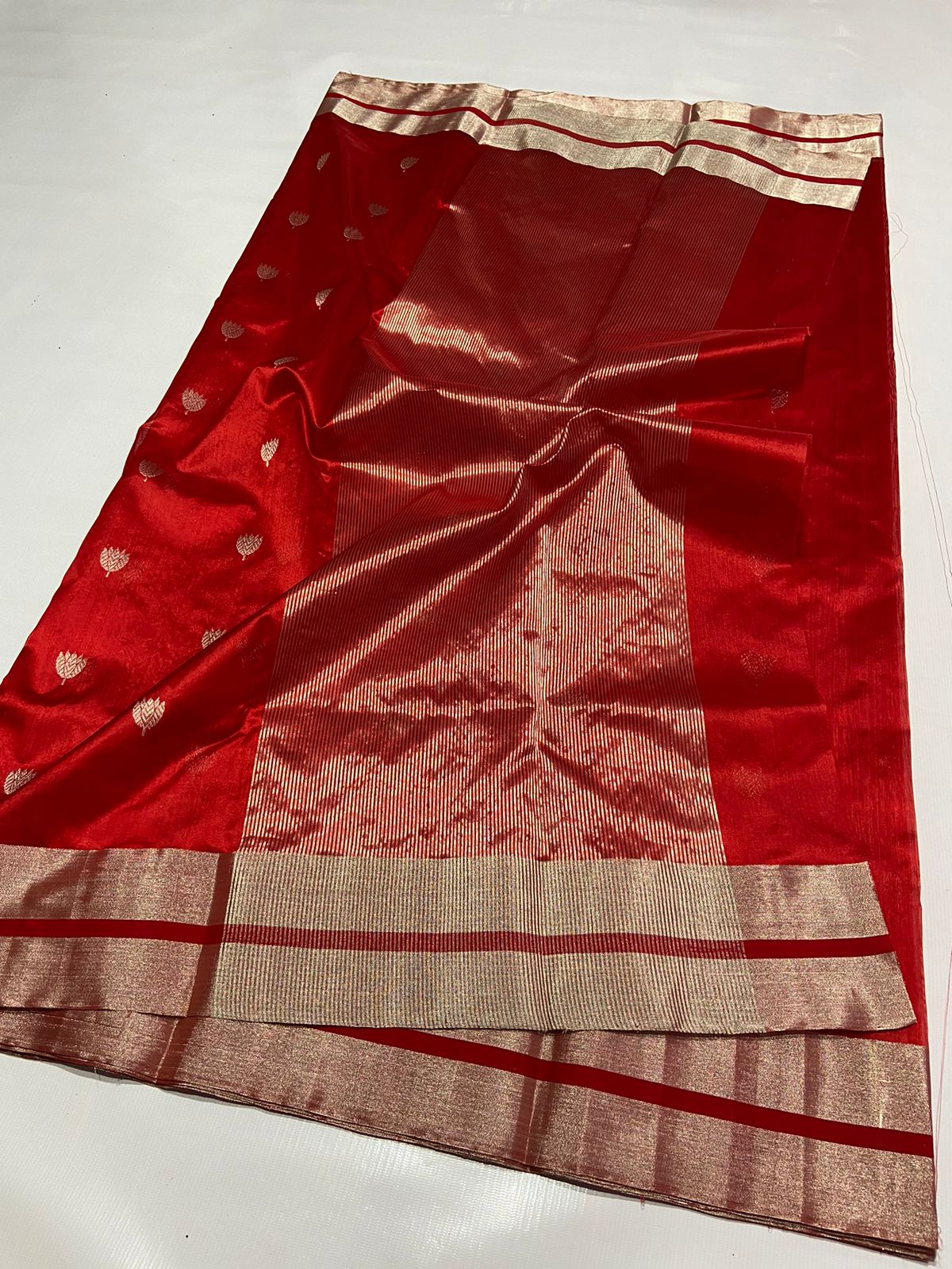 MAROON CHANDERI SAREE