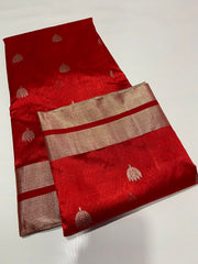 MAROON CHANDERI SAREE