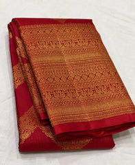 RED KANCHI SILK SAREE