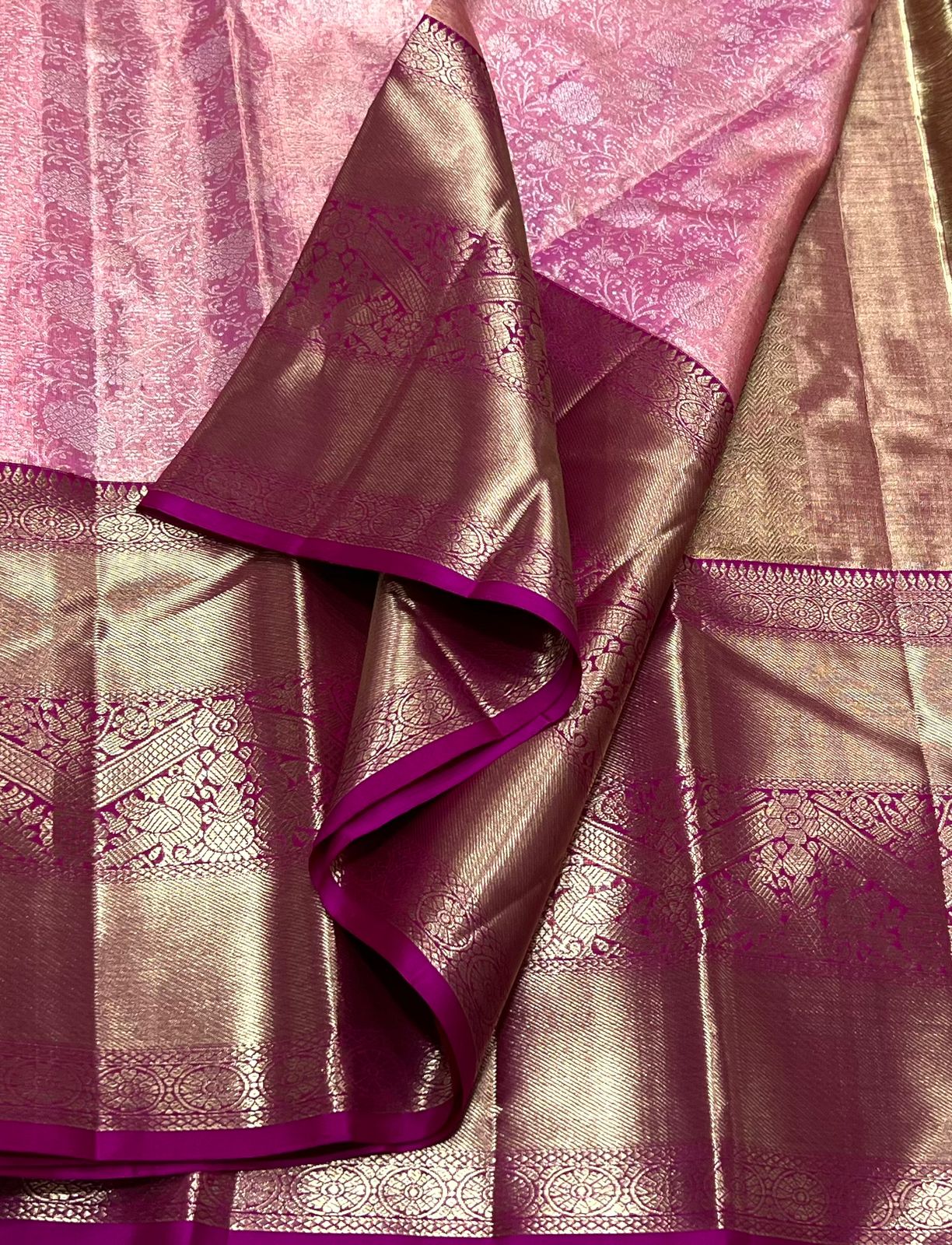 PINK / MEGENTA KANCHI SAREE