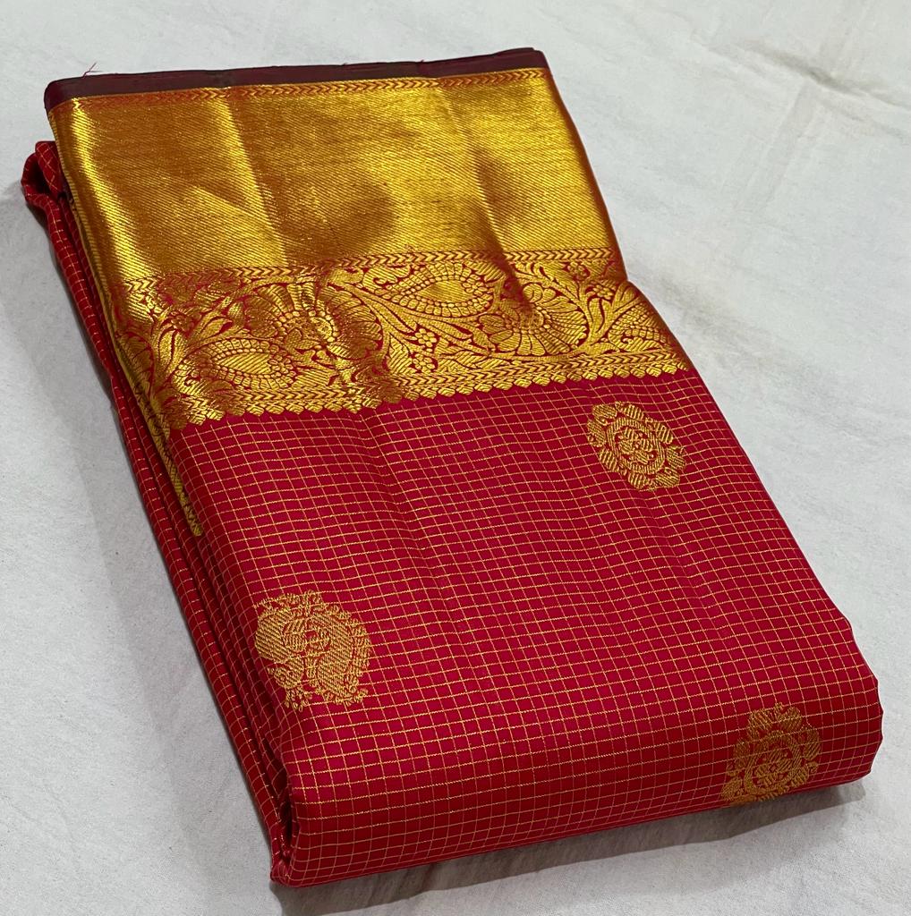 RED KANCHI SAREE