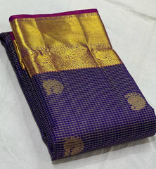 BLUE / PURPLE KANCHI SAREE