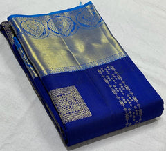 ROYAL BLUE KANCHI SAREE