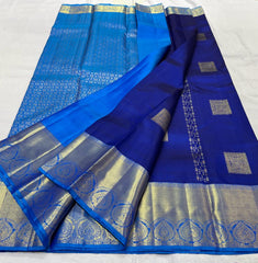 ROYAL BLUE KANCHI SAREE