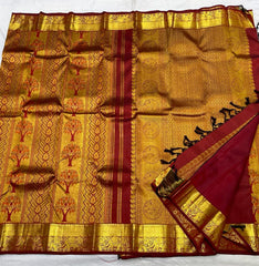 MAROON KANCHI SAREE