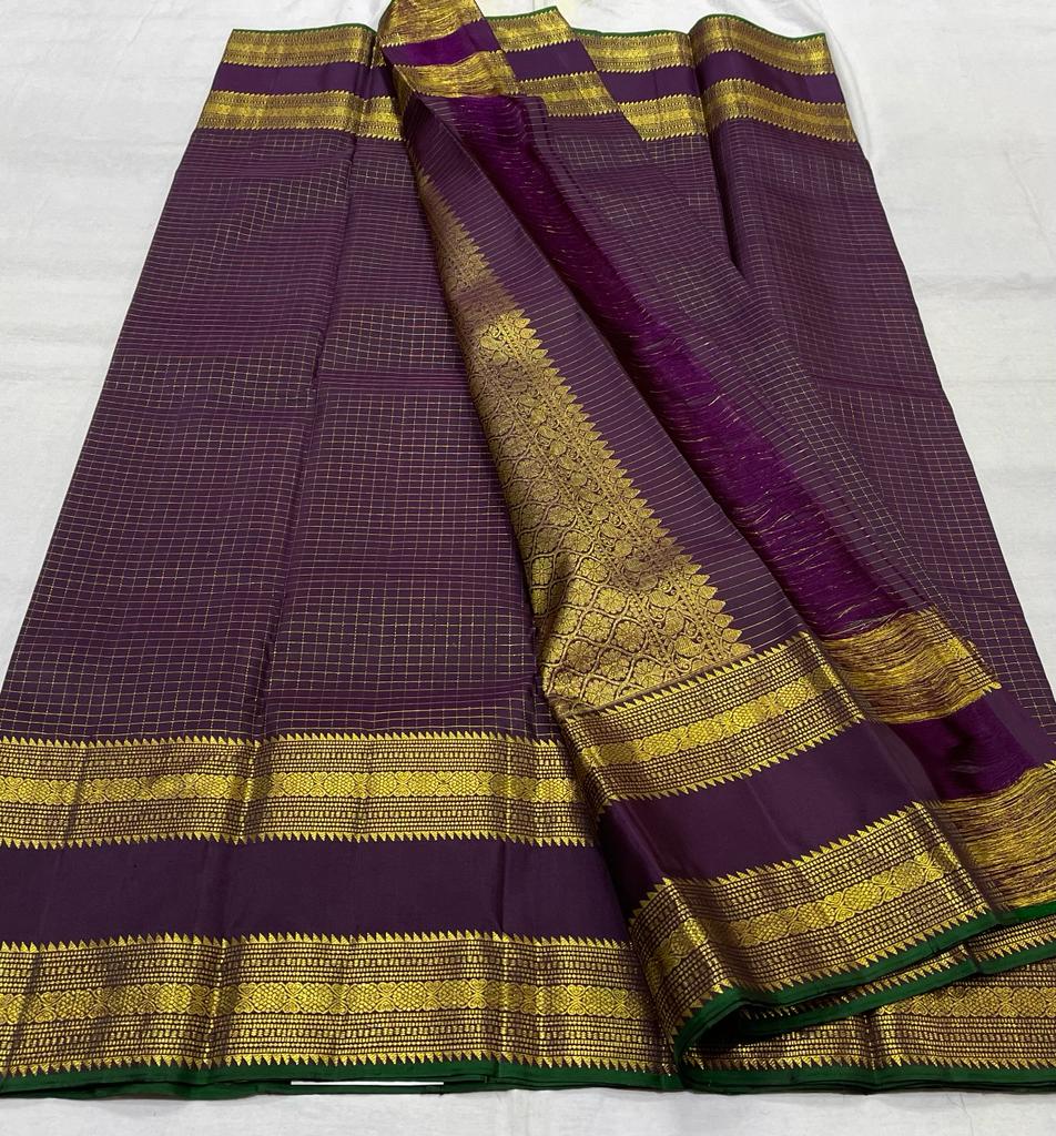 DARK VIOLET KANCHI SAREE