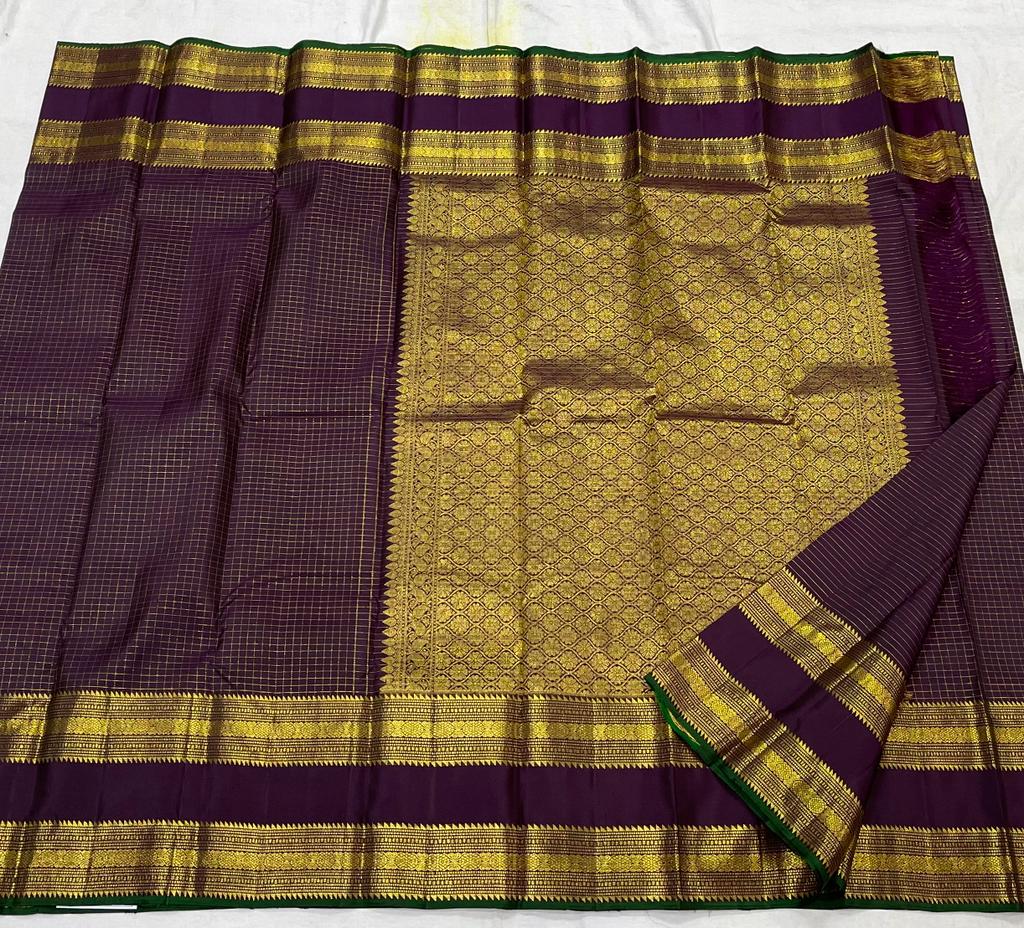 DARK VIOLET KANCHI SAREE