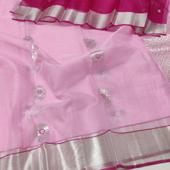 BABY PINK / PINK ZARI KOTA SAREE