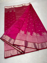 PINK CHANDERI SAREE