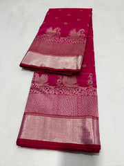 PINK CHANDERI SAREE