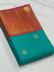 BLUE / RED KANCHI SAREE