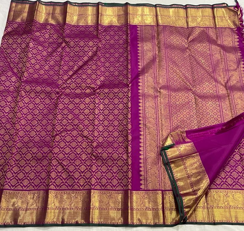 MEGENTA PINK KANCHI SAREE