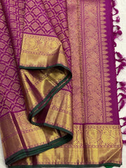 MEGENTA PINK KANCHI SAREE