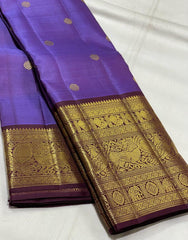 VIOLET /  MAROON KANCHI SAREE