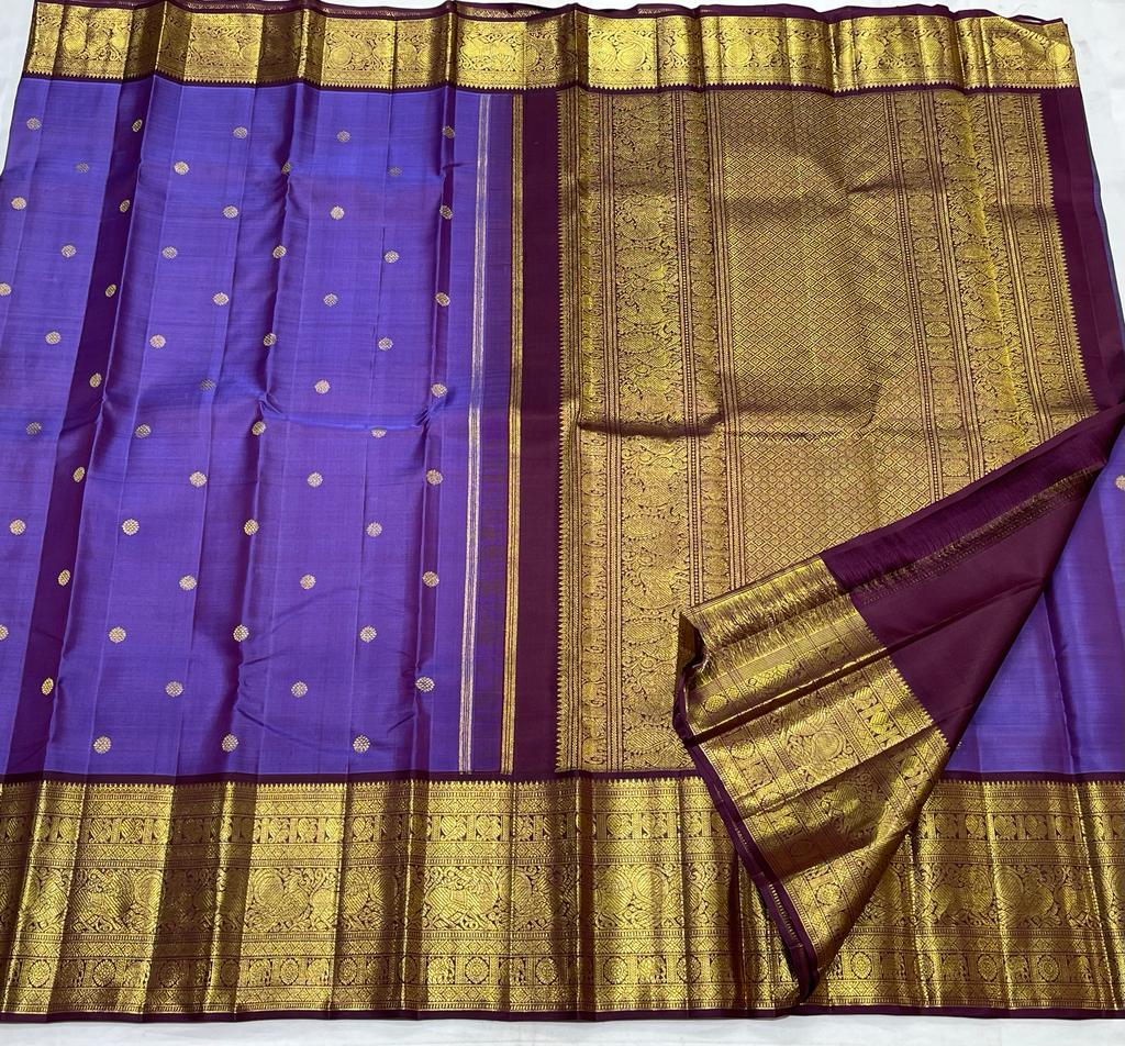 VIOLET /  MAROON KANCHI SAREE