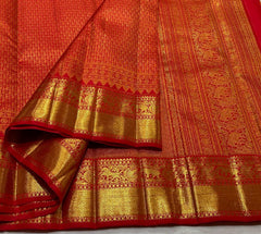 RED KANCHI SAREE