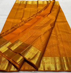 ORANGE KANCHI SAREE