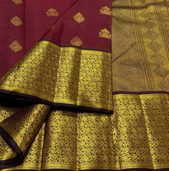 MAROON KANCHI SAREE