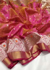 PINK CHANDERI SAREE