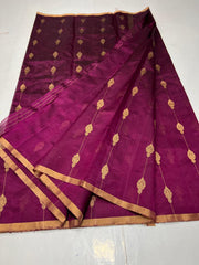 MEGENTA PINK CHANDERI SAREE