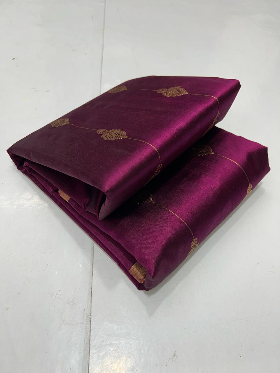 MEGENTA PINK CHANDERI SAREE