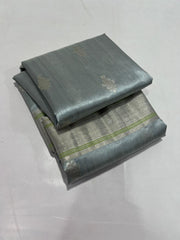 GREY CHANDERI SAREE