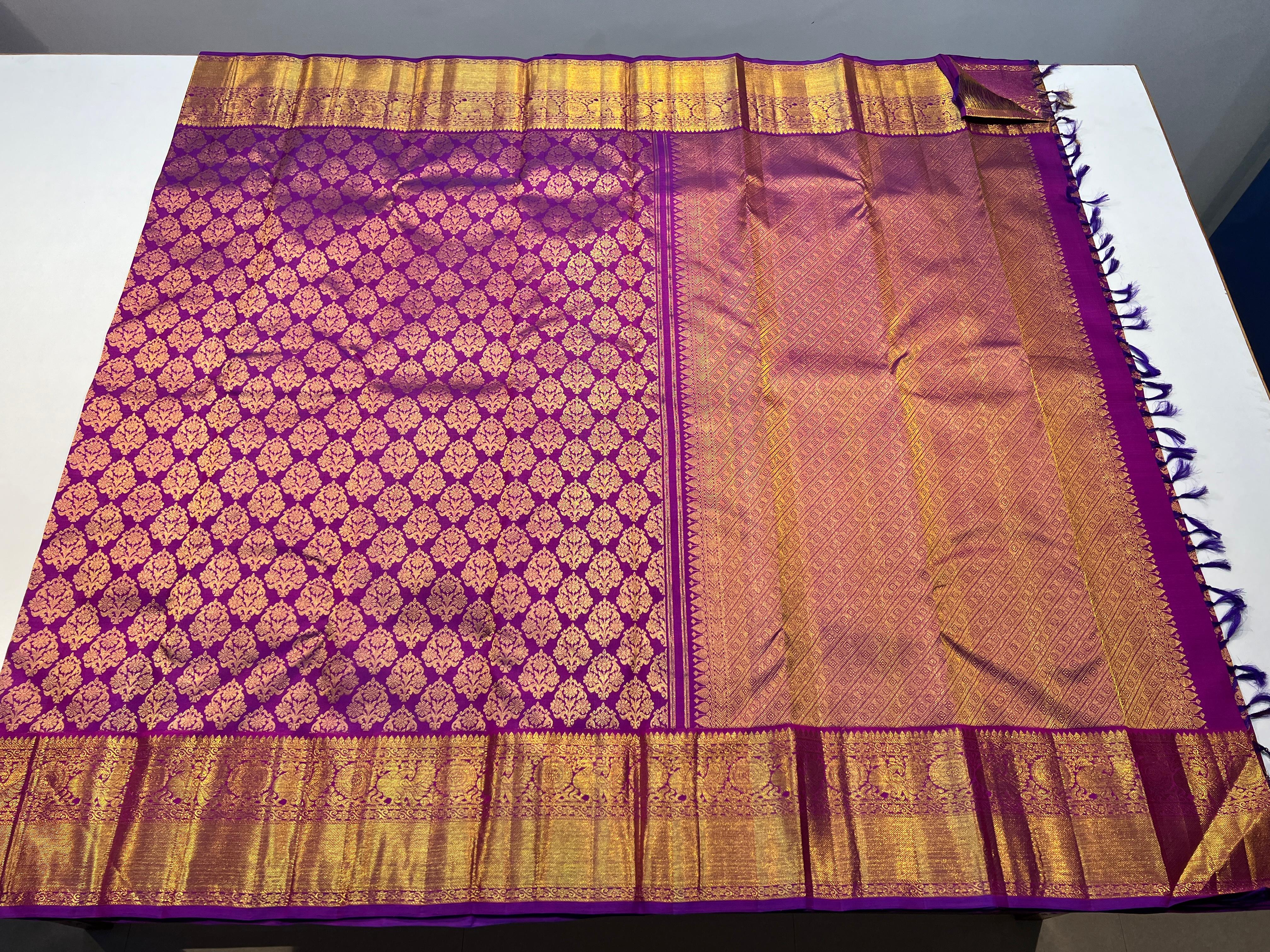 PURPLE KANCHI SAREE